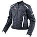 Moto Giacca Donna Sport Impermeabile Tessuto Riflettente Nero S - Foto miniatura 4
