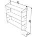Libreria A Muro 3 Ripiani Neelix Rovere / nero Cm 60 X 15 X 68 H - Foto miniatura 1