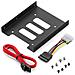 Telaio Di Montaggio - Montaggio Da 25 Hard Drives Ssd In Un 35 Housing Staffa Della Scanalatura Viti Sata Cavo E Ladattatore Di Alimentazione In Dotazione - Foto miniatura 2