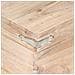 Baule 40x40x40 cm in Legno Massello di Acacia - Foto miniatura 2