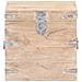 Baule 40x40x40 cm in Legno Massello di Acacia - Foto miniatura 5