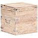 Baule 40x40x40 cm in Legno Massello di Acacia - Foto miniatura 7