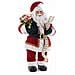 Babbo Natale Decorativo Per Vetrine E Negozi Statuina Di Babbo Natale Con Abito E Finta Pelliccia Altezza 83 Centimetri Idea Regalo Natale - Foto miniatura 1