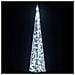 Cono Luce Led Decorativo Acrilico Bianco Freddo 120 Cm - Foto miniatura 5