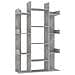 Libreria Grigio Cemento 86x25,5x140 cm in Truciolato - Foto miniatura 2