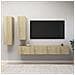 Set di Mobili TV 4 pz Rovere Sonoma in Legno Multistrato - Foto miniatura 1