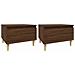 Tavolini 2pz Rovere Marrone 50x46x35cm In Legno Multistrato - Foto miniatura 2