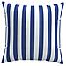 Cuscini Decorativi 4pz Strisce Blu E Bianco 65x65x16 Cm Tessuto - Foto miniatura 3