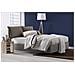 Letto Singolo Zusanne, Letto Contenitore Con Rivestimento In Tessuto, 100% Made In Italy, Apertura Frontale, Adatto Per Materasso Cm 90x190, Tortora - Foto miniatura 3