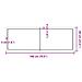 Piano Bagno Marrone Scuro 180x60x (2-4)) cm Legno Trattato - Foto miniatura 3