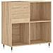 Mobile Porta Dischi Rovere Sonoma 84,5x38x89 Legno Multistrato - Foto miniatura 1