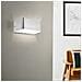 Applique Contemporanea Sania Media 4 Led Alluminio Grigio E Nichel Opaco - Foto miniatura 1