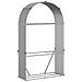 Portaceppi Grigio Chiaro 120x45x210 Cm In Acciaio Zincato - Foto miniatura 2