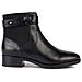 Felicity D36g1f Tronchetto Stivaletti Boots Tacco Nero Pelle Nero 36 - Foto miniatura 1