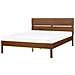 Letto Con Led Legno Boisset 160 X 200 Cm Marrone Scuro - Foto miniatura 10