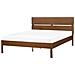 Letto Con Led Legno Boisset 160 X 200 Cm Marrone Scuro - Foto miniatura 11