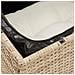 Divano Da Giardino Con Cuscini A 3 Posti Beige In Polyrattan - Foto miniatura 7