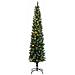 Albero Di Natale Artificiale Sottile Con 150 Led 150 Cm - Foto miniatura 2