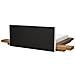 Letto Matrimoniale Legno Chiaro Con Testata In Bouclé Con Led 160 X 200 Cm Zen - Foto miniatura 6