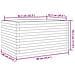 Fioriera Giardino Marrone Cera 90x60x45,5cm Legno Massello Pino - Foto miniatura 7