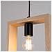 Sollux Lighting Lampada A Sospensione Aries In Legno Naturale Sl.1310 - Scandinavo Lampade A Sospensione Legno Naturale 133x24x8 Cm - Foto miniatura 6