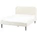 Letto Velluto A Coste Flayat 140 X 200 Cm Bianco Sporco - Foto miniatura 3