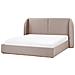 Letto Contenitore Tessuto Monestier 180 X 200 Cm Tortora - Foto miniatura 4
