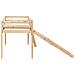 Letto A Mezza Altezza Legno Di Pino Staple 90 X 200 Cm Con Scivolo Marrone Chiaro - Foto miniatura 6