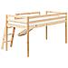 Letto A Mezza Altezza Legno Di Pino Staple 90 X 200 Cm Con Scivolo Marrone Chiaro - Foto miniatura 7