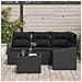 Set di Divani da Giardino in 5 Pezzi con Cuscini Beige Polyrattan - Foto miniatura 3