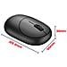 Mouse Bluetooth 1200dpi Ergonomico Opaco Compatto, Nero - Foto miniatura 3