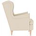 Poltrona Bianca 74x84x100 cm Lino - Foto miniatura 5