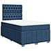 Giroletto a Molle con Materasso Blu 120x190 cm in Tessuto - Foto miniatura 3