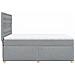 Giroletto a Molle con Materasso Grigio Chiaro 140x190cm Tessuto - Foto miniatura 5