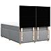 Giroletto a Molle con Materasso Grigio Chiaro 140x190cm Tessuto - Foto miniatura 6