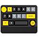 Tastiera Da Gioco Meccanica Wireless Rgb Con Effetti Di Luce Fluente Black+yellow - Foto miniatura 1