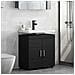 Mobile per lavabo da bagno con porta TULUM Nero 60 x 34 x 63 cm - Foto miniatura 4