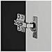 Mobile per lavabo da bagno con porta TULUM Nero 60 x 34 x 63 cm - Foto miniatura 9