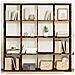 Libreria Rovere Fumo 137,5x29x137,5 cm in Legno Multistrato - Foto miniatura 2