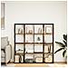 Libreria Rovere Fumo 137,5x29x137,5 cm in Legno Multistrato - Foto miniatura 3