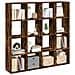 Libreria Rovere Fumo 137,5x29x137,5 cm in Legno Multistrato - Foto miniatura 4