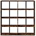 Libreria Rovere Fumo 137,5x29x137,5 cm in Legno Multistrato - Foto miniatura 5