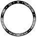 Anello Della Lunetta In Acciaio Inossidabile Compatibile Con Samsung Galaxy Watch8 44mm - Stile E Proteggi Il Tuo Smartwatch White+black - Foto miniatura 1