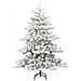 Albero di Natale Artificiale con Rami Pieghevoli Bianco 150 cm - Foto miniatura 3