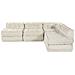 Divano modulare 4 pcs Crema Tessuto - Foto miniatura 6