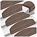 Tappetini per scale 20 pz 65x24x4 cm Marrone caffè Semicircolari Grandi - Foto miniatura 5