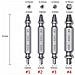 Set Di Estrattori Per Viti Danneggiate - 4 Pezzi | Compatibile Con Trapano Avvitatore | Alta Qualità E Durata, Metallo Resistente - Foto miniatura 8