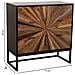 Cassettiera In Legno Marrone 75x36x80 - Foto miniatura 4