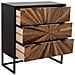Cassettiera In Legno Marrone 75x36x80 - Foto miniatura 6