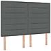 Letto a molle con materasso Grigio scuro 160 x 200 cm Tessuto - Foto miniatura 4